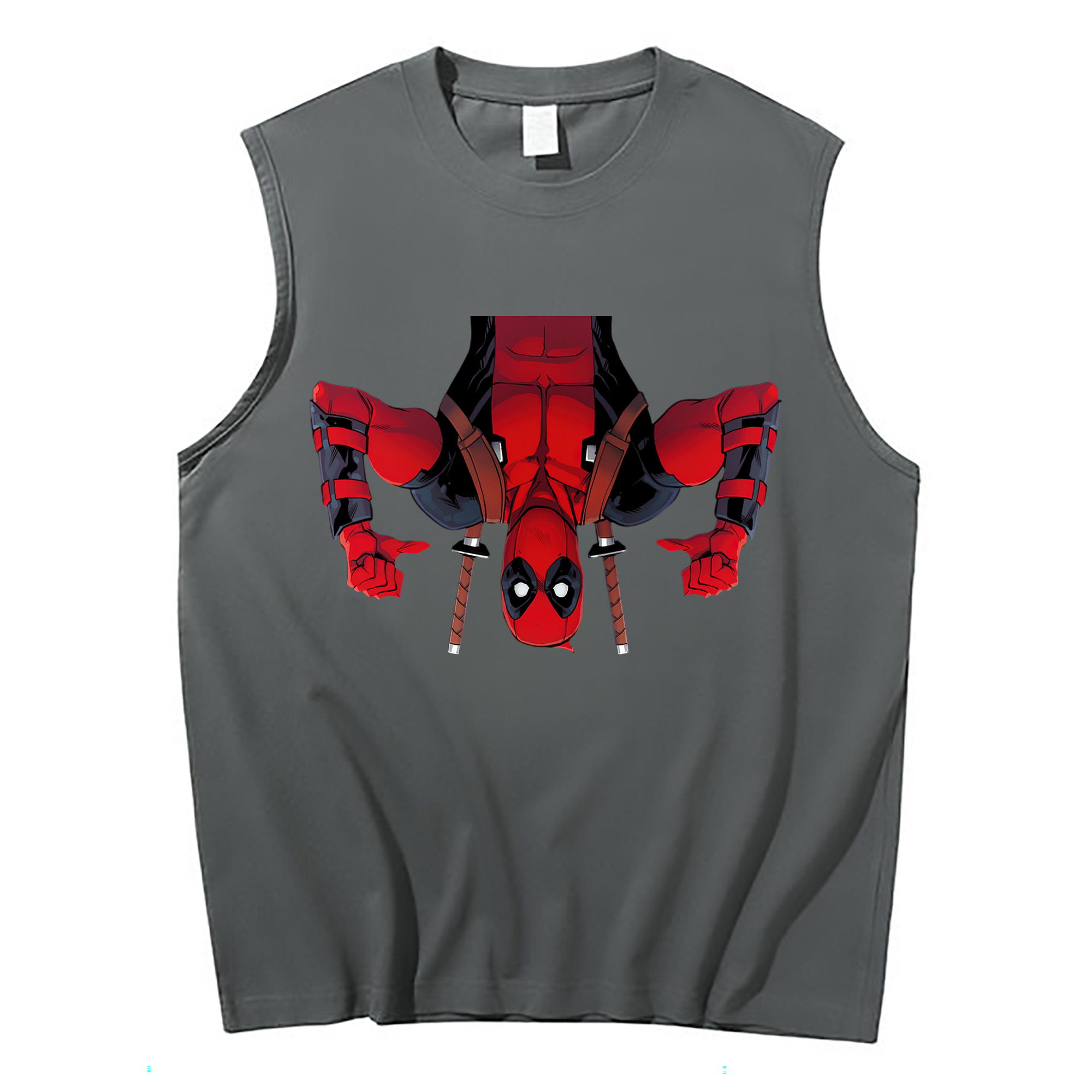 （画像用） Deadpool デッドプール コットン100％タンクトップ（フロントプリント）